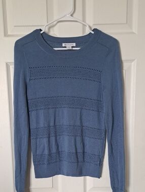 Athleta Pointelle Crewneck Sweater